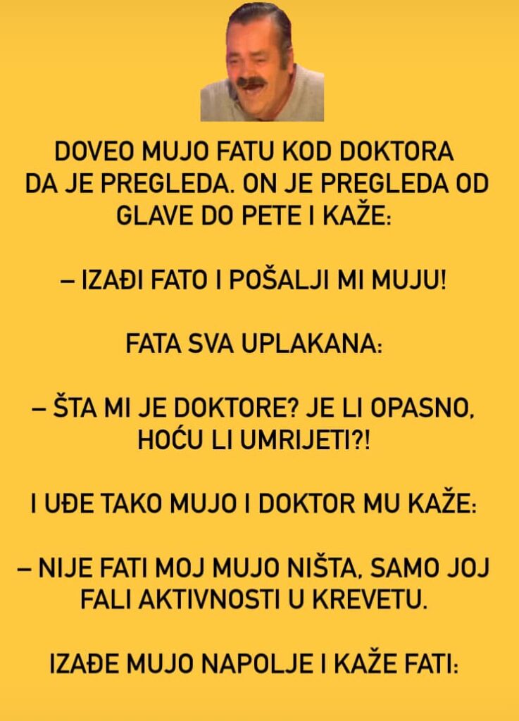 VIC: MUJO odveo Fatu doktoru