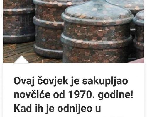 Ovaj tip skuplja novčiće od 1970. godine! Kad ih je odveo u banku, umalo je dobio infarkt!