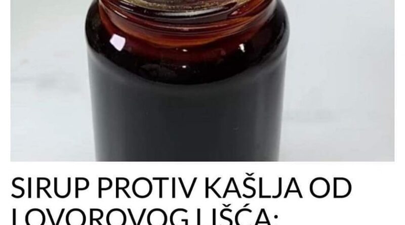 SIRUP PROTIV KAŠLJA OD LOVOROVOG LIŠĆA: Olakšava disanje, čisti pluća i jača imunitet – spas u sezoni virusa i gripa