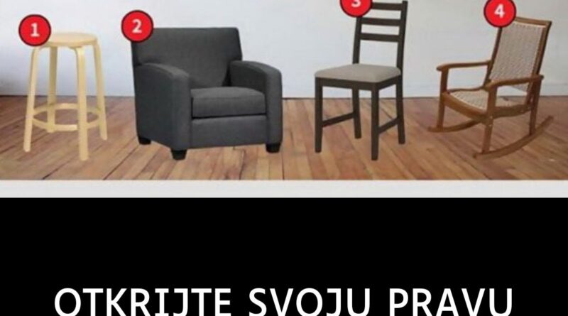 OTKRIJTE SVOJU PRAVU LIČNOSTI: Na koju stolicu biste prvo sjeli?