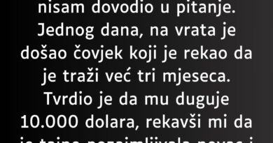 “Bio sam u braku sa svojom suprugom dvije godine…”