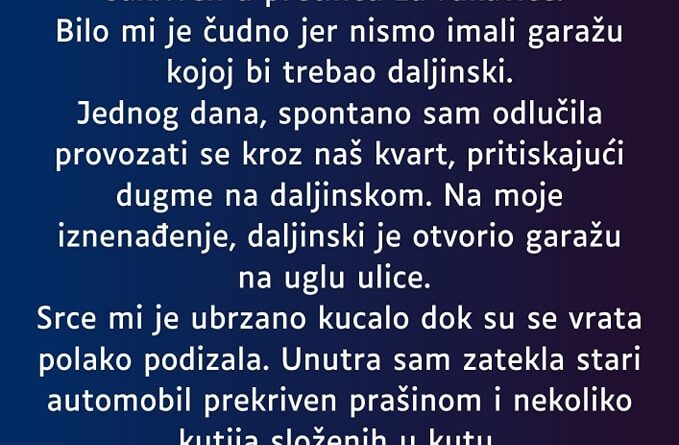 “Nakon što je moj muž preminuo…”