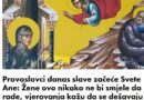 Pravoslavci danas slave začeće Svete Ane: Žene ovo nikako ne bi smjele da rade, vjerovanja kažu…