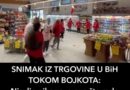 SNIMAK IZ TRGOVINE U BiH TOKOM BOJKOTA: Nigdje nikoga, a evo šta rade radnici