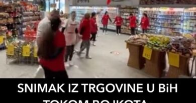 SNIMAK IZ TRGOVINE U BiH TOKOM BOJKOTA: Nigdje nikoga, a evo šta rade radnici