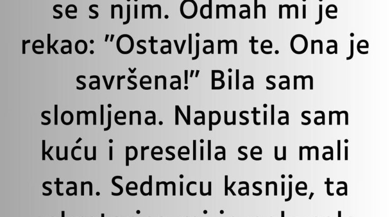 Zatekla sam muža kako večera sa svojom sekretaricom…”