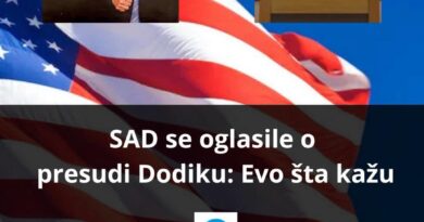 SAD se oglasile o presudi Dodiku: Evo šta kažu