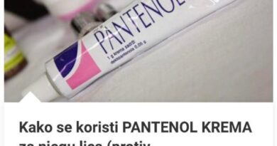 Kako se koristi PANTENOL KREMA za njegu lica (protiv bora,akni,fleka,mitesera i ožilljaka)?