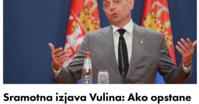 Sramotna izjava Vulina: Ako opstane ovakva presuda Dodiku, onda neće ni Dejton, ni BiH!