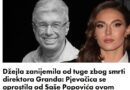 Džejla zanijemila od tuge zbog smrti direktora Granda: Pjevačica se oprostila od Saše Popovića ovim