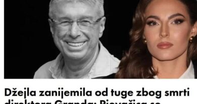 Džejla zanijemila od tuge zbog smrti direktora Granda: Pjevačica se oprostila od Saše Popovića ovim