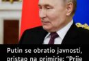 Putin se obratio javnosti, pristao na primirje: “Prije toga moramo razjasniti neke stvari”