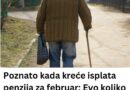 Poznato kada kreće isplata penzija za februar: Evo koliko iznosi najviša, a koliko najniža